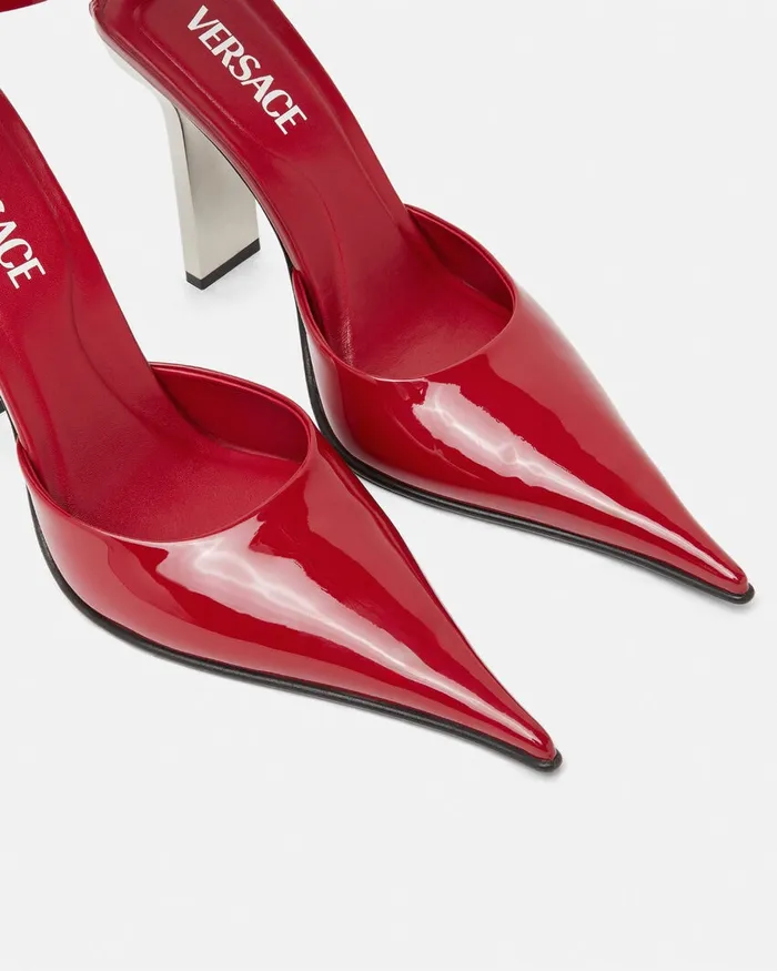 Versace Pumps and Slingbacks Women Slice Patent Slingback Pumps 105 Mm Red