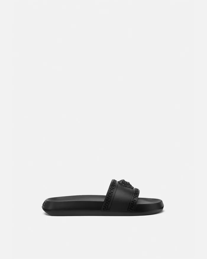 Versace Sandals and Slides Men Palazzo Sliders Black