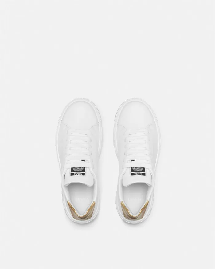 Versace Shoes Kids Greca Sneakers Whiteprint