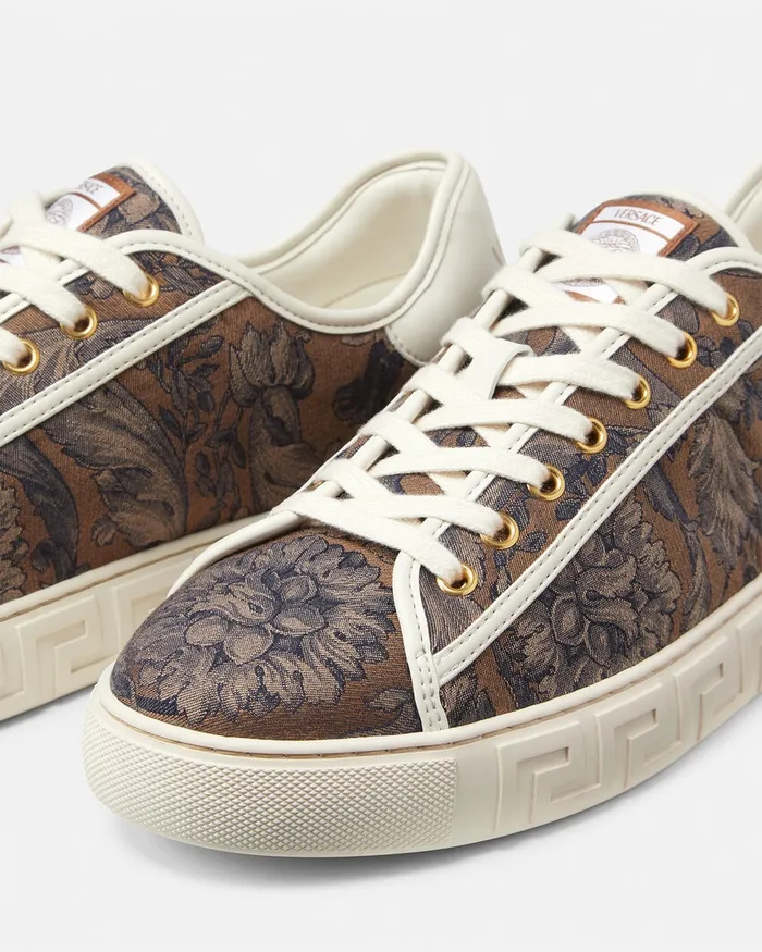 Versace Sneakers Men Barocco Greca Sneakers Blackbrown