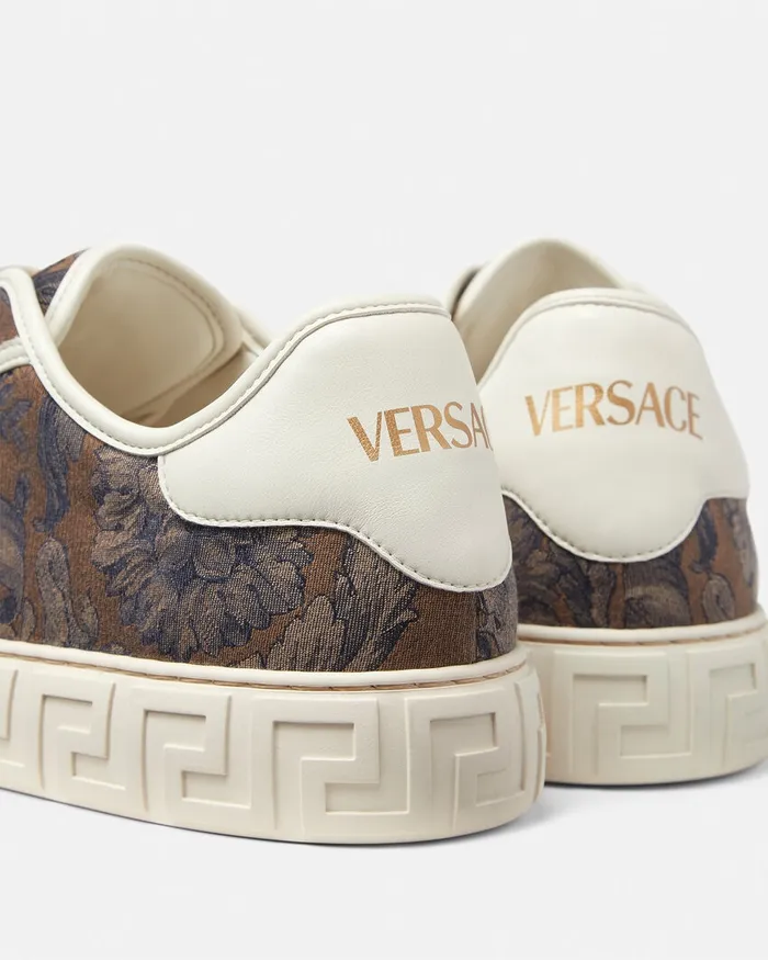 Versace Sneakers Men Barocco Greca Sneakers Blackbrown