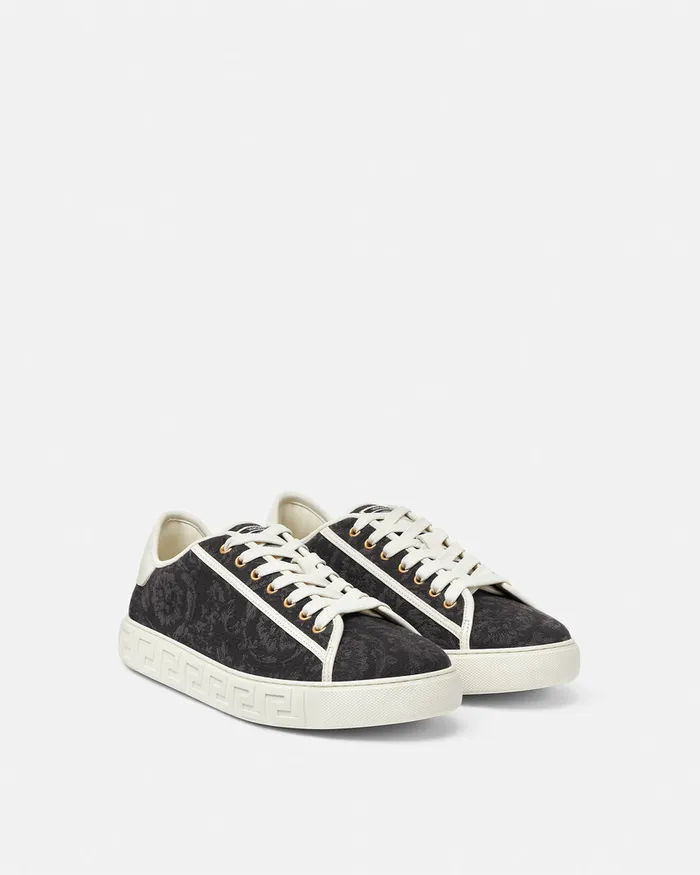 Versace Sneakers Men Barocco Greca Sneakers Blackprint