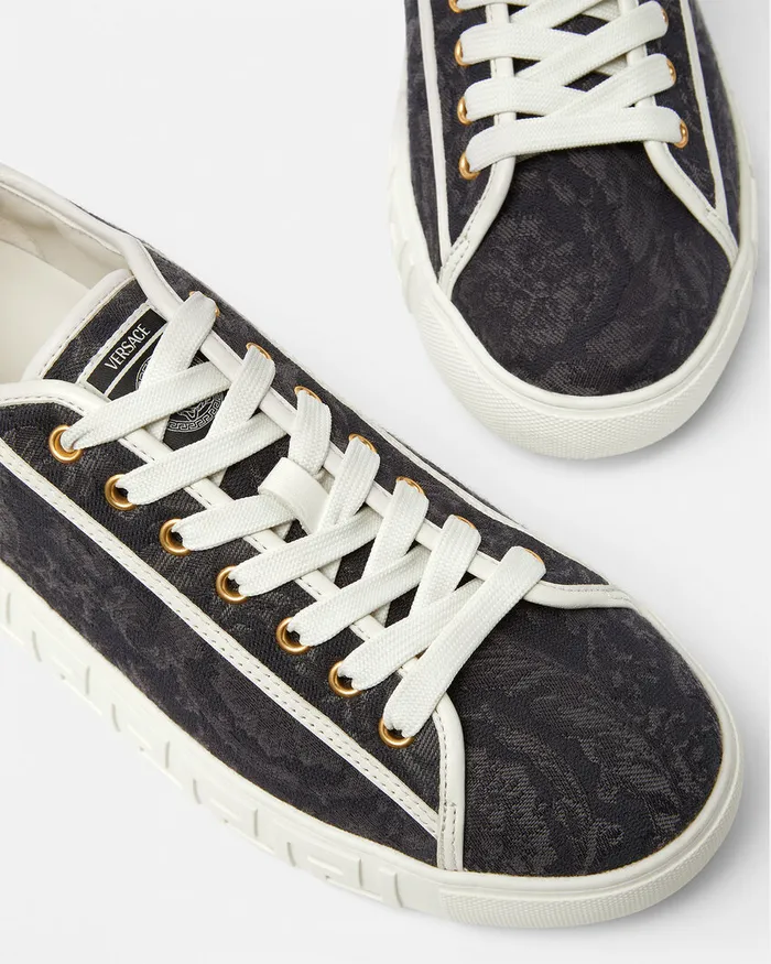 Versace Sneakers Men Barocco Greca Sneakers Blackprint