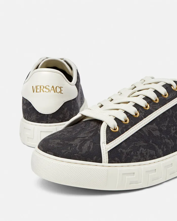Versace Sneakers Men Barocco Greca Sneakers Blackprint