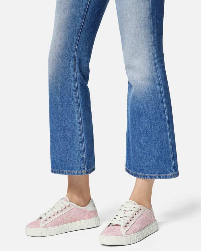 Versace Sneakers Women Barocco Greca Sneakers Pinkprint