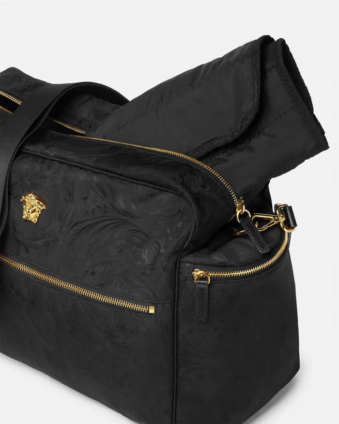 Versace Strollers and Others Kids Barocco Baby Changing Mat Bag Blackgold