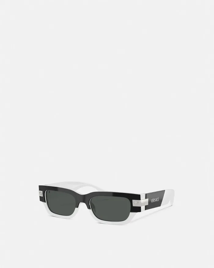 Versace Sunglasses Men Classic Top Sunglasses Blackwhite