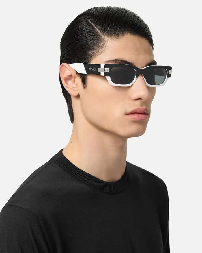 Versace Sunglasses Men Classic Top Sunglasses Blackwhite