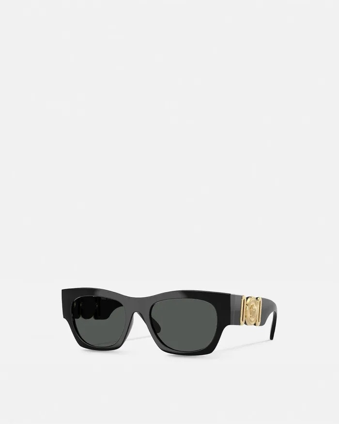 Versace Sunglasses Men Medusa Biggie Sunglasses Blackgold