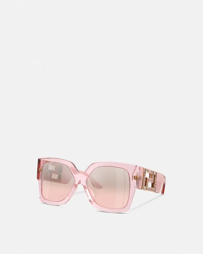 Versace Sunglasses Women Greca Sunglasses Pink