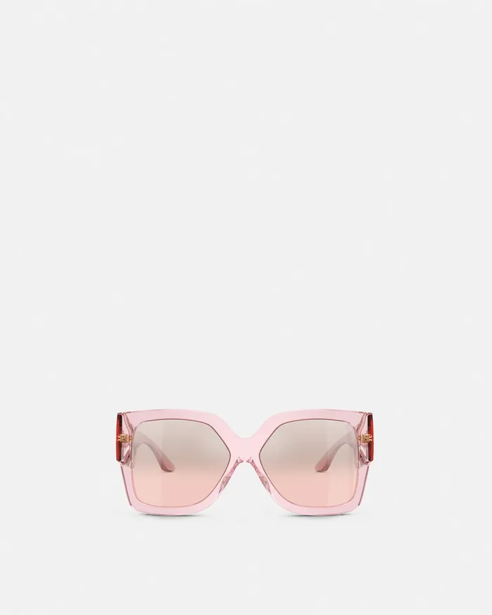 Versace Sunglasses Women Greca Sunglasses Pink