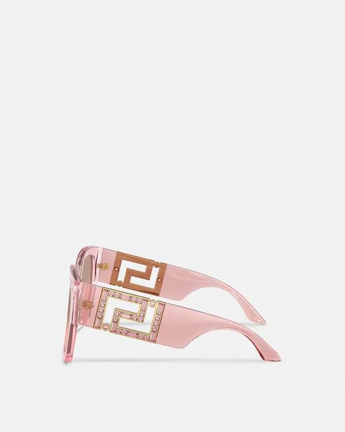 Versace Sunglasses Women Greca Sunglasses Pink