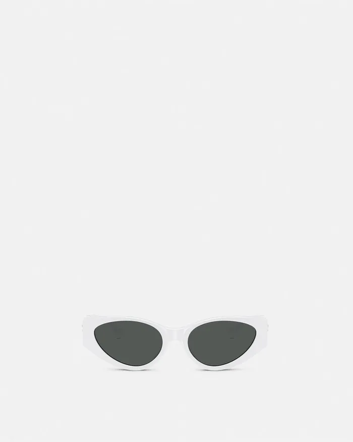 Versace Sunglasses Women Medusa Legend CatEye Sunglasses White