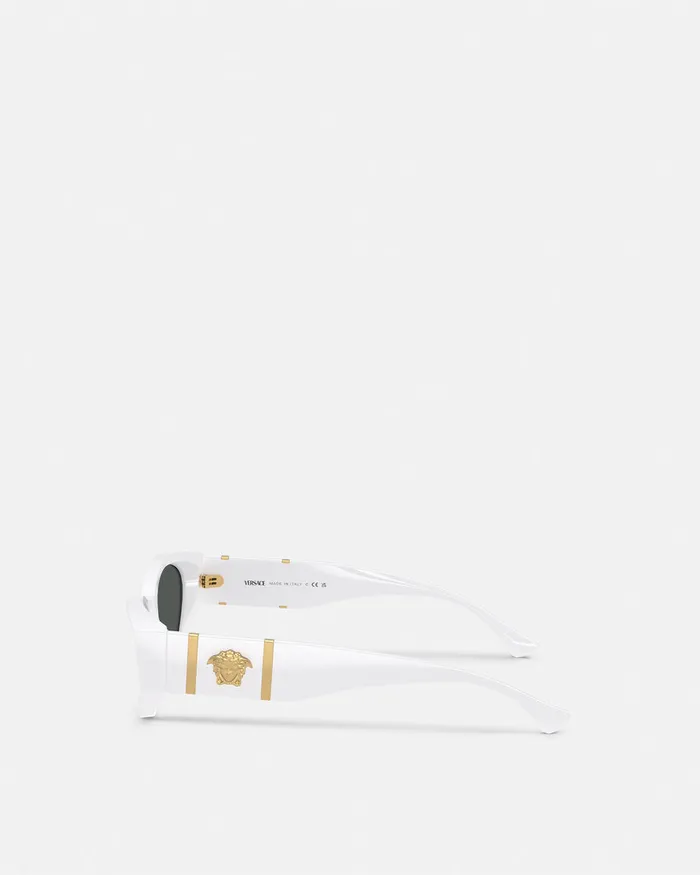 Versace Sunglasses Women Medusa Legend CatEye Sunglasses White