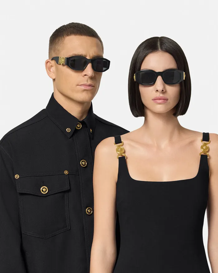 Versace Sunglasses WomenMen Medusa Biggie Sunglasses Black