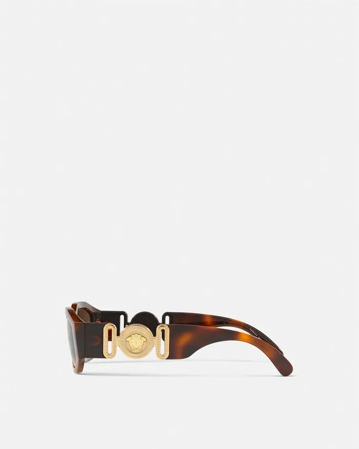 Versace Sunglasses WomenMen Medusa Biggie Sunglasses Havana