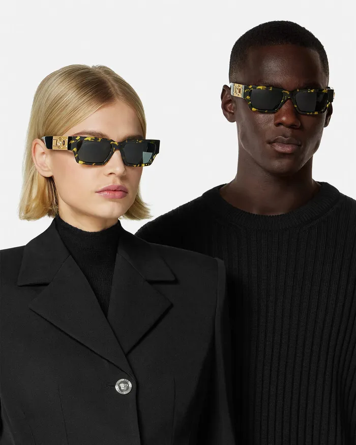 Versace Sunglasses WomenMen Medusa Deco Sunglasses Havana