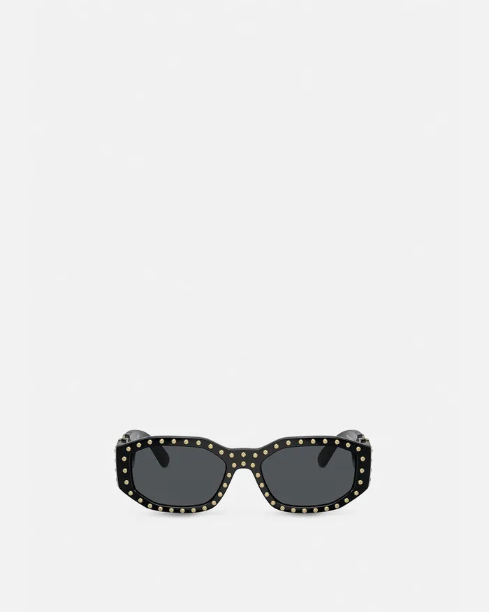 Versace Sunglasses WomenMen Studded Medusa Biggie Sunglasses Black