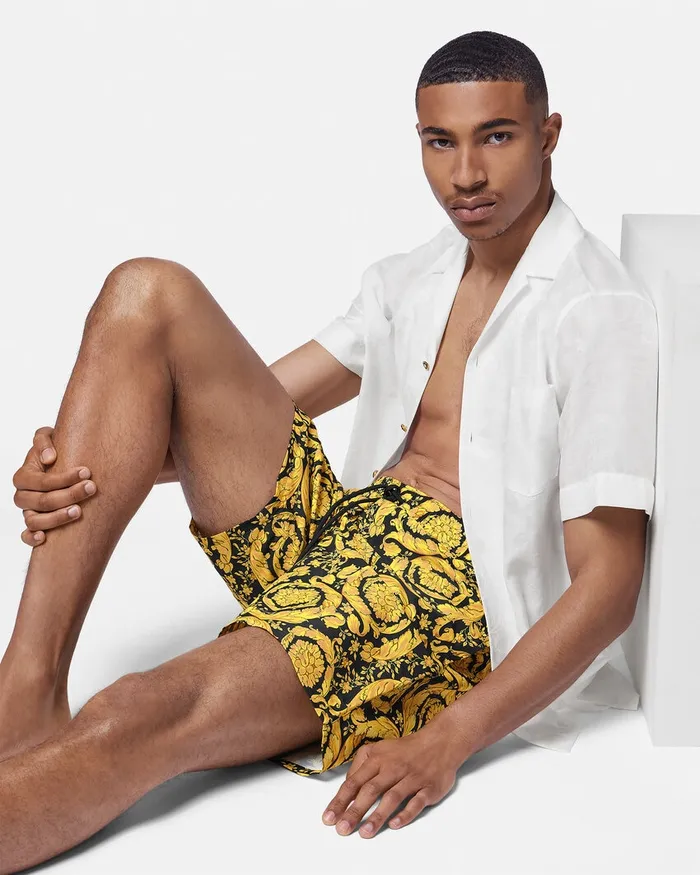 Versace Swimwear Men Barocco Boardshorts Print