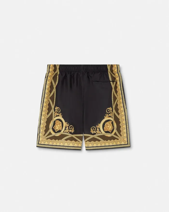 Versace Swimwear Men La Coupe Des Dieux Boardshorts Black