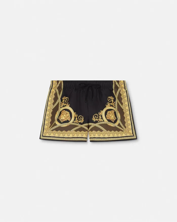 Versace Swimwear Men La Coupe Des Dieux Swim Shorts Black