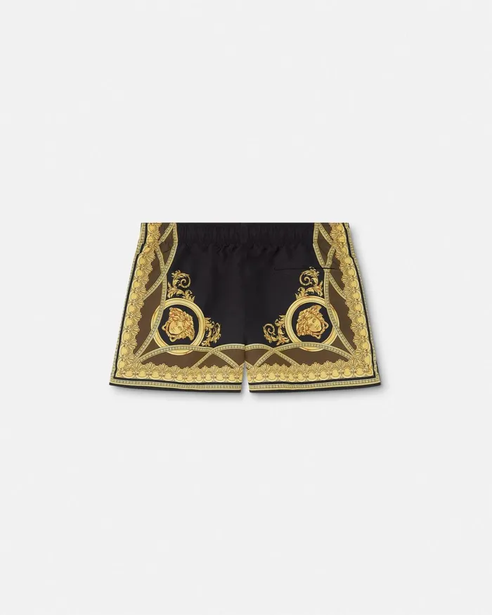 Versace Swimwear Men La Coupe Des Dieux Swim Shorts Black