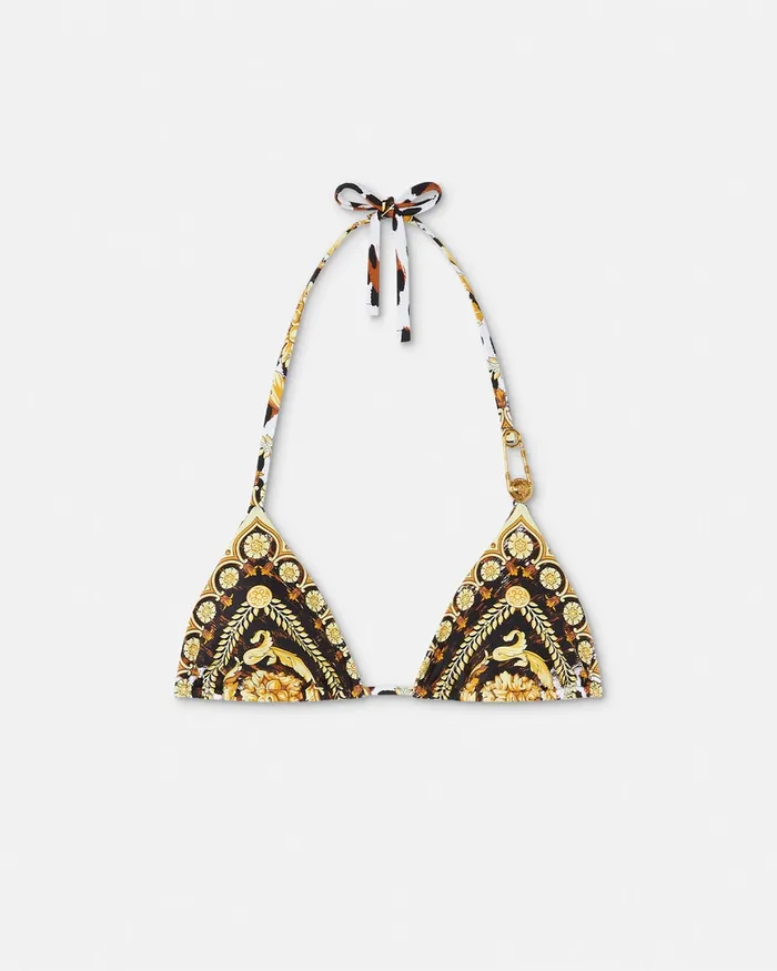 Versace Swimwear Women Wild Barocco Bikini Top Print