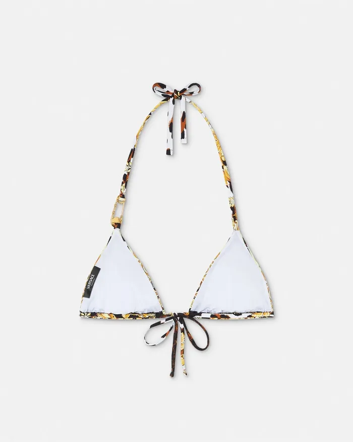 Versace Swimwear Women Wild Barocco Bikini Top Print