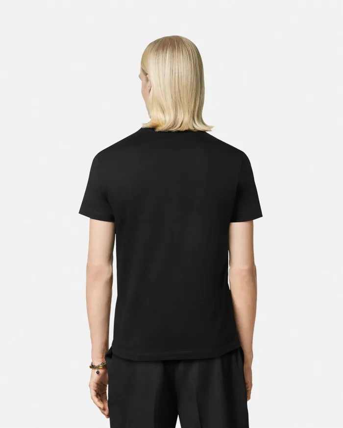 Versace TShirts and Polos Men Crystal Starfish Blason TShirt Black