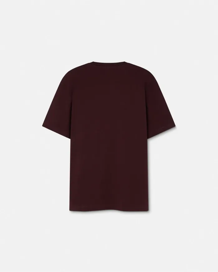 Versace TShirts and Polos Men Embroidered Medusa Milano TShirt Brown