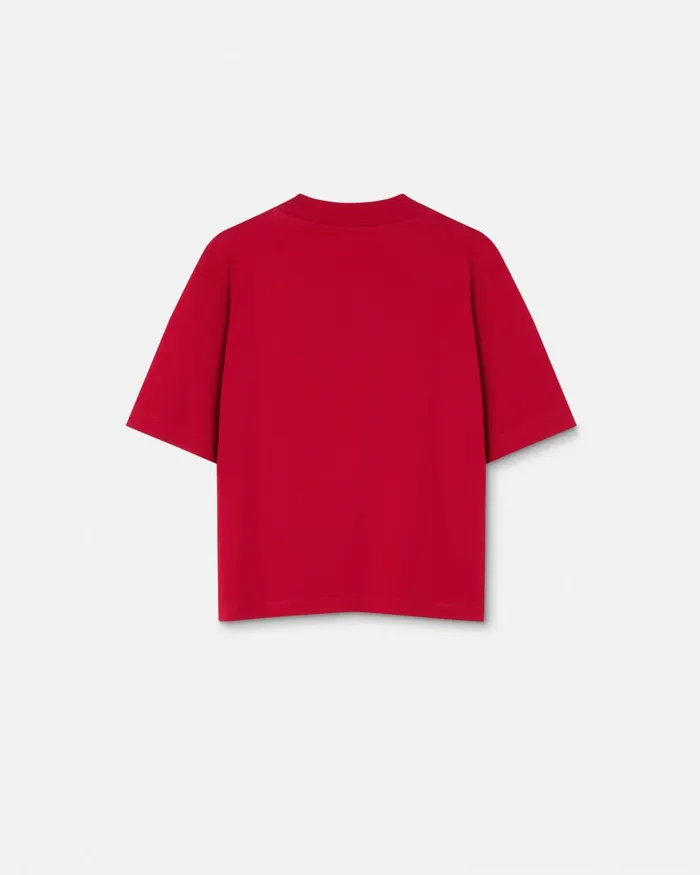 Versace TShirts and Polos Men Embroidered Medusa Milano TShirt Red