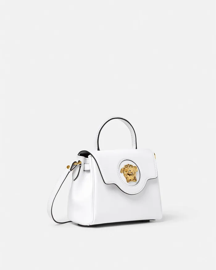 Versace Top Handle Women La Medusa Small Handbag White