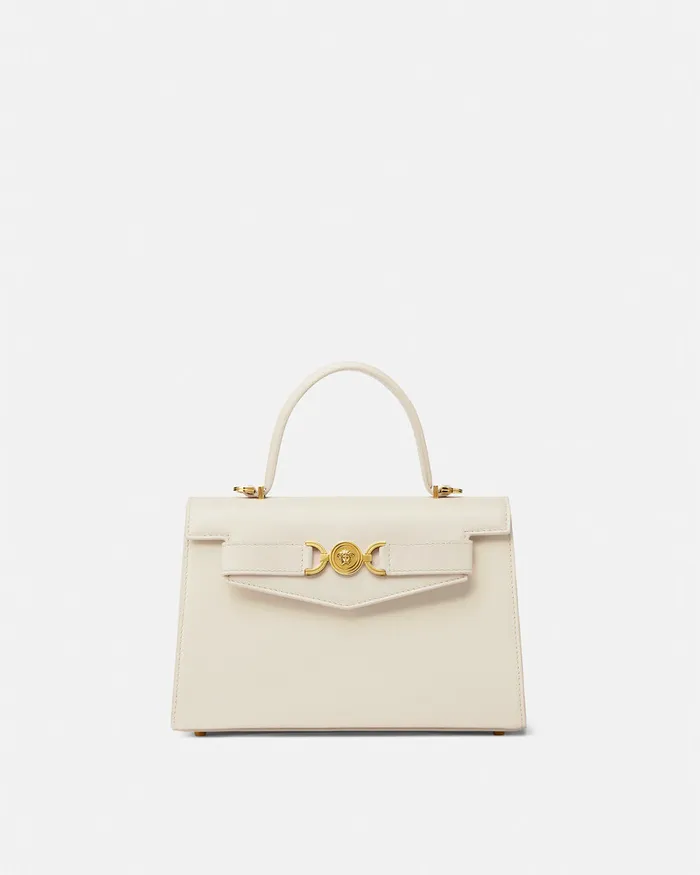 Versace Top Handle Women Medusa 03995 Handbag Beige