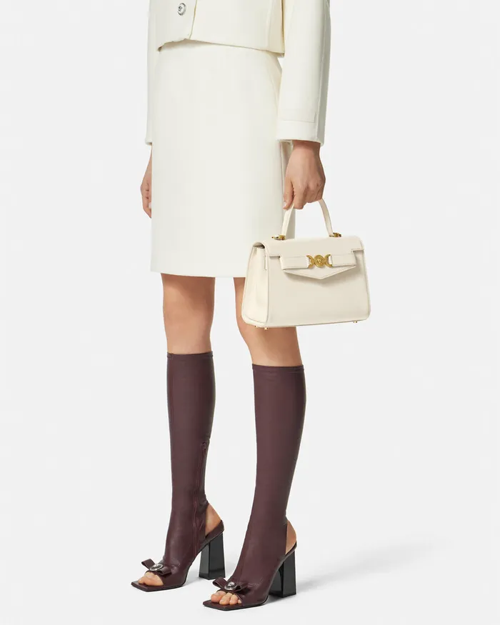 Versace Top Handle Women Medusa 03995 Handbag Beige