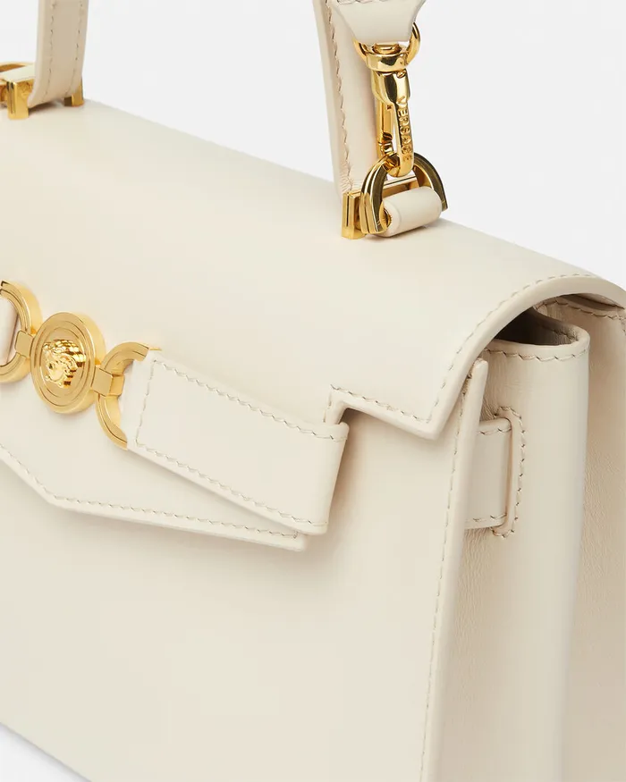 Versace Top Handle Women Medusa 03995 Handbag Beige