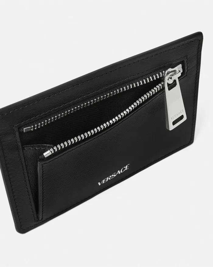 Versace Wallets Men Cargo Cardholder Blacksilver
