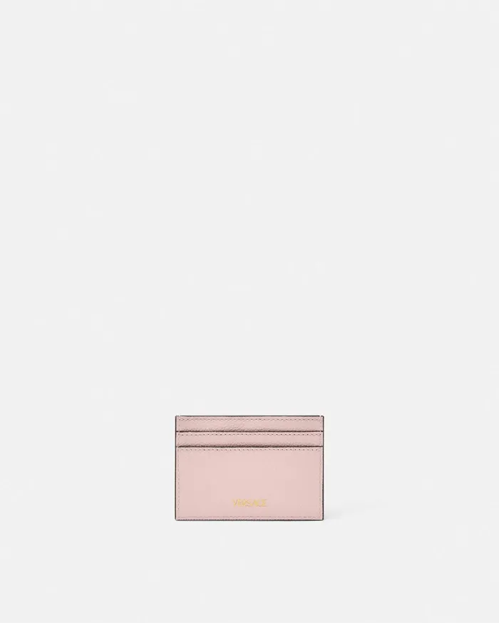 Versace Wallets Women La Medusa Card Holder Light Pink