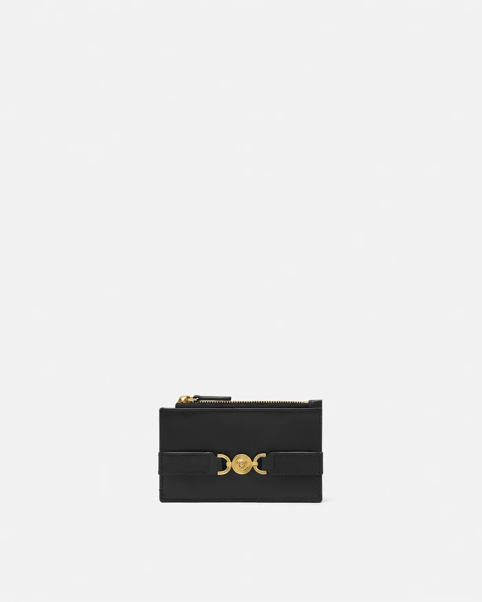 Versace Wallets Women Medusa 03995 Card Holder Blackgold
