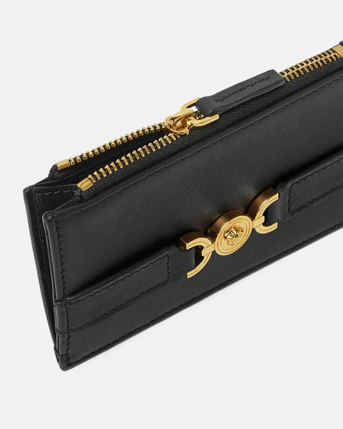 Versace Wallets Women Medusa 03995 Card Holder Blackgold