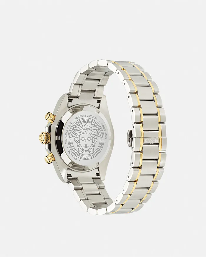 Versace Watches Men Chrono X Watch Silver