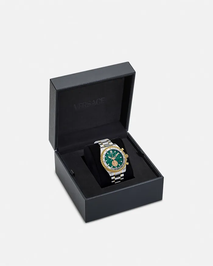 Versace Watches Men Chrono X Watch Silver