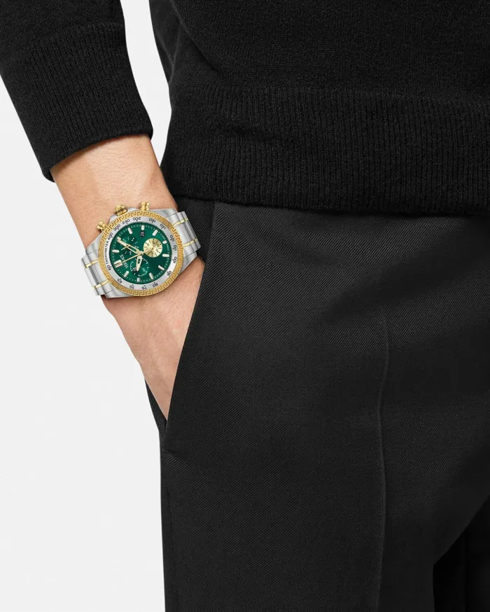 Versace Watches Men Chrono X Watch Silver
