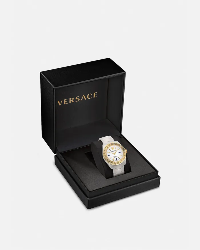 Versace Watches Women Dv One Automatic Diamond Watch White