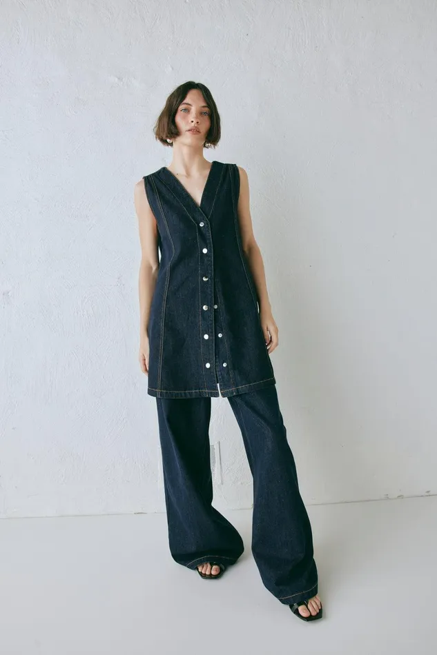 VRG GRL Aston Denim Jeans Indigo Women Sets VRG GRL Aston Denim Jeans Indigo Women Sets
