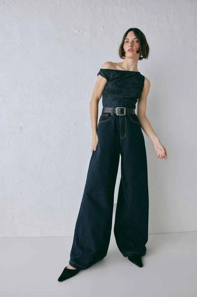 VRG GRL Aston Denim Jeans Indigo Women Sets VRG GRL Aston Denim Jeans Indigo Women Sets