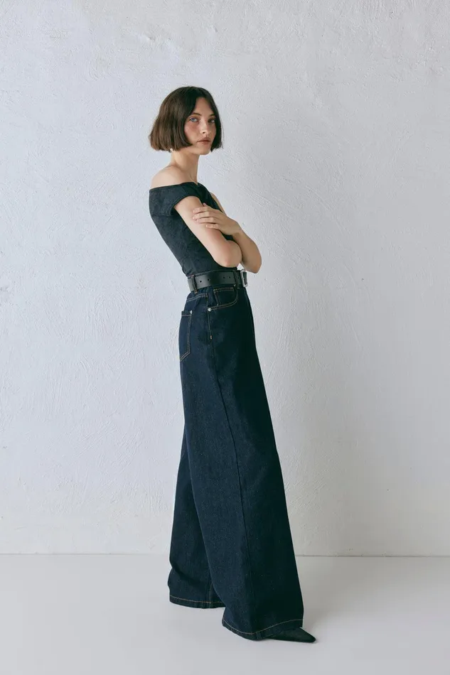 VRG GRL Aston Denim Jeans Indigo Women Sets VRG GRL Aston Denim Jeans Indigo Women Sets