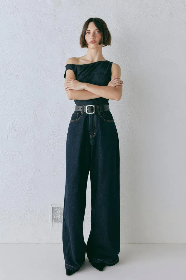 VRG GRL Aston Denim Jeans Indigo Women Sets VRG GRL Aston Denim Jeans Indigo Women Sets