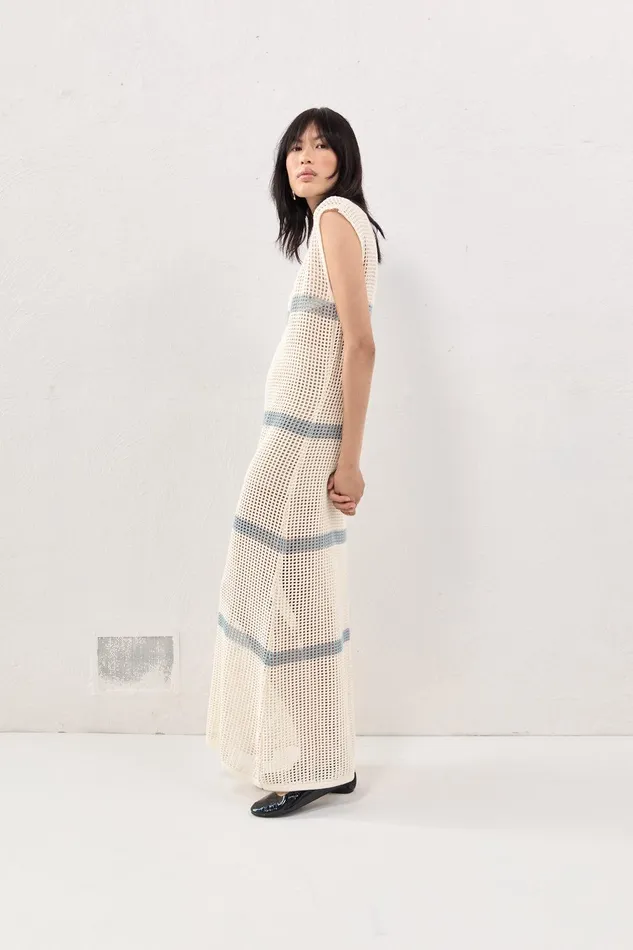 VRG GRL Elea Knit Maxi Dress Stripe Women MidiMaxi Dresses