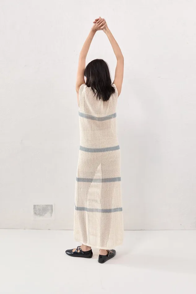 VRG GRL Elea Knit Maxi Dress Stripe Women MidiMaxi Dresses