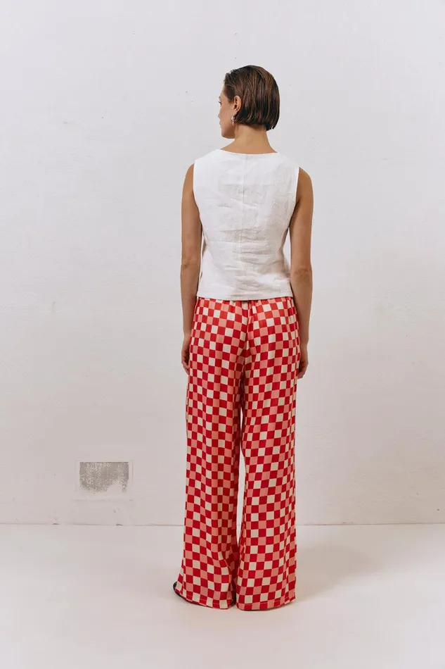 VRG GRL Jamie Pants Check Women Pants VRG GRL Jamie Pants Check Women Pants